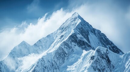 Majestic Snowy Mountain Peak