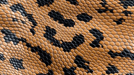 The seamless pattern showcases detailed brown and black snakeskin textures, mimicking natural designs and offering an exotic backdrop ideal for digital use SEAMLESS PATTERN