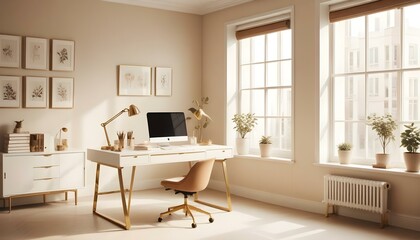 Fototapeta premium Photo interior modern design room 3d illustration