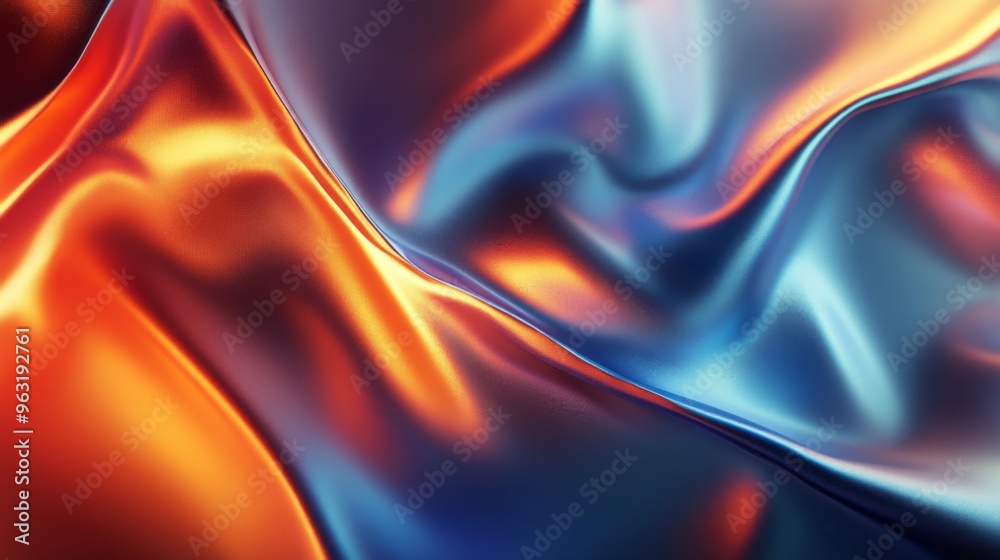 Fototapete high-definition shot of an abstract background featuring a blend of metallic and matte textures, wit