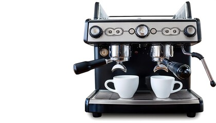 Full Depth of Field in Clipping Path for Espresso Machines - Espresso machines isolated with