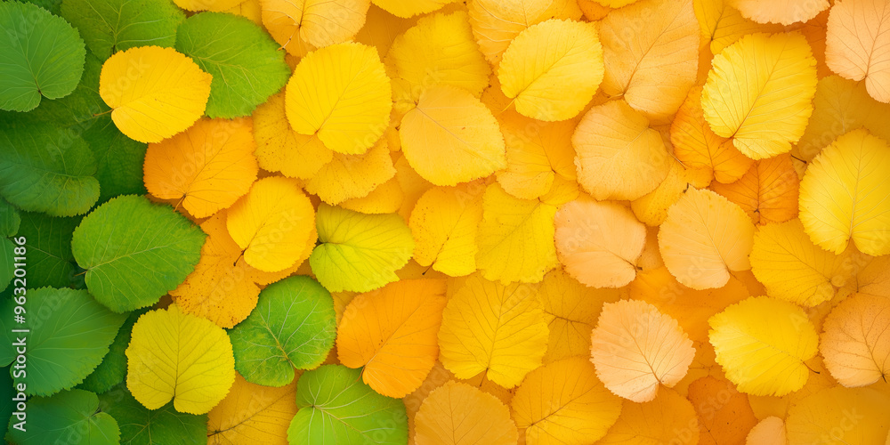 Wall mural bright autumn leaves creating a colorful natural tapestry