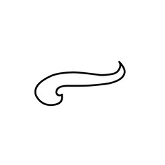 outline Swoosh tail text for baseball