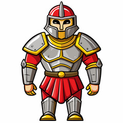 Fototapeta premium warrior armor vector illustration