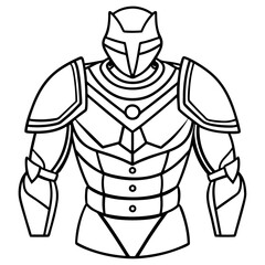 warrior armor vector illustration