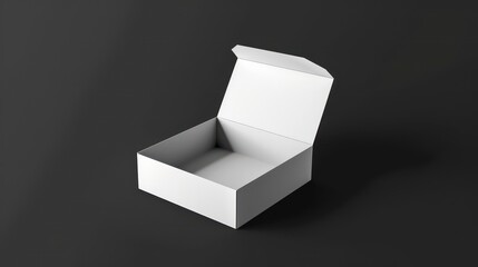 box packing mock-up template design in black and white