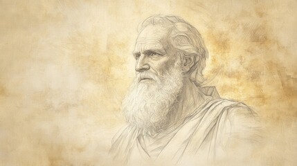 Fototapeta premium Biblical Illustration: Wealthy Man Stripped of False Honor, True Nobles Recognized and Elevated, Symbolizing the Reversal of Values Under a Righteous Reign