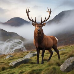 deer in the mountains