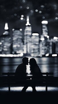 Blurred background with bokeh.