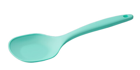 Spatula with a flexible silicone blade, for mixing and scraping bowls, isolated on transparent background PNG