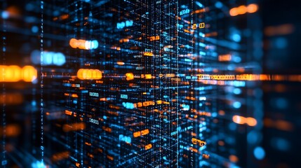 Data exchange digital technology background software development cloud computing Business Intelligence global network Data analysis techician team computer programming internet technol : Generative AI