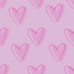 seamless heart vector illustration, perfect for use in romantic designs, wallpaper, greeting cards, and social media graphics, and any design that needs a touch of sweetness.
