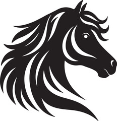 Horse head vector