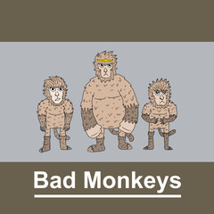 Bad Monkeys' Character Illustrations