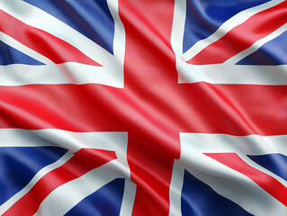 waving colorful national flag of United Kingdom (UK)