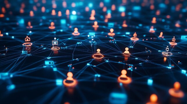 Business communication network concept Software as a service Digital transformation : Generative AI