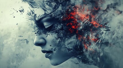 Strong emotion, deep and passionate feeling displayed