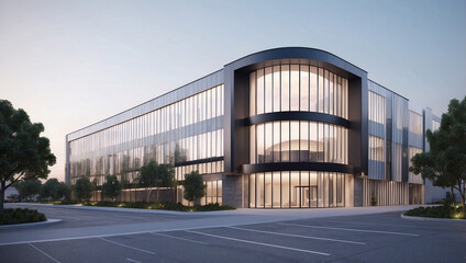 Obraz premium Modern Commercial R&D Building