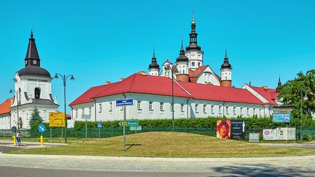 SUPRASL, POLAND - JUNE 1 2018: Monastery of Annunciation in Suprasl, also known as Suprasl Lavra is a monastery in North Eastern Poland in the Podlaskie Voivodeship, Polish Polish Orthodox Church