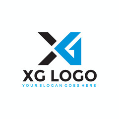 XG Letter monogram logo vector image
