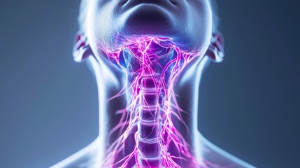 Symmetry in Cervical Lymph Nodes, Explore the symmetrical arrangement of cervical lymph nodes in the neck and how they filter lymph from the head and neck regions on both sides