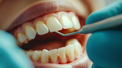 Like a true expert the doctor examines each tooth in detail assessing the condition of the enamel gums and other aspects of dental health The doctor skillfully uses dental instruments  : Generative AI