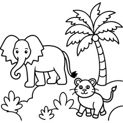 elephants in the park