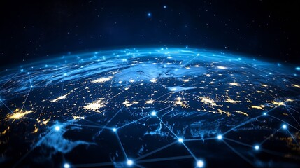 Global connection and the internet network alteration in smart city  Concept of future wireless digital connecting and social media networking : Generative AI