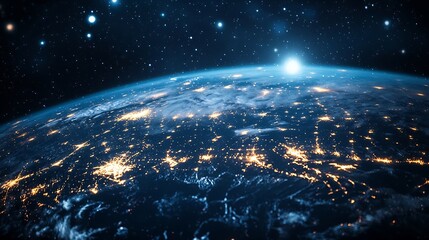 Global business network digital technology data exchange concept Business Intelligence and cloud computing digital marketing data processing and blockchain technology management : Generative AI