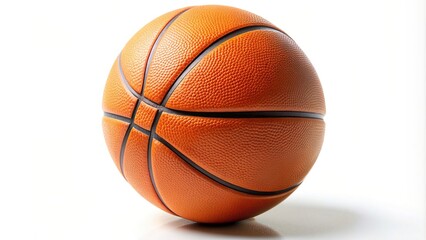 Orange basketball isolated on white background tilted angle, fitness, team, isolated, sport, game, tilted angle, goal, bounce, orange, equipment, round, leather, recreational