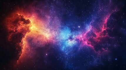 Colorful space galaxy cloud nebula. Stary night cosmos. Universe science astronomy. Supernova background wallpaper