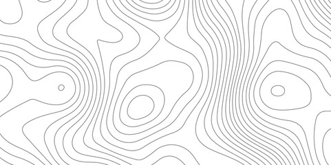 Abstract background with topographic contours map and black color geographic line map .white wave paper curved reliefs abstract background .vector illustration of topographic line contour map design .