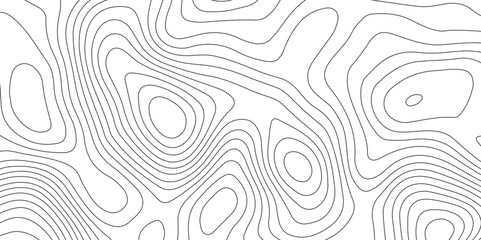 Abstract background with topographic contours map and black color geographic line map .white wave paper curved reliefs abstract background .vector illustration of topographic line contour map design .