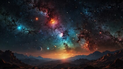 Naklejka premium sky with stars