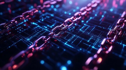 Blockchain technology transaction concept Businessman use laptop on blockchain global networking data network connect Internet cyber security binary coded Crypto chain blockchain techn : Generative AI