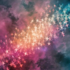 Abstract dreamy background with stars