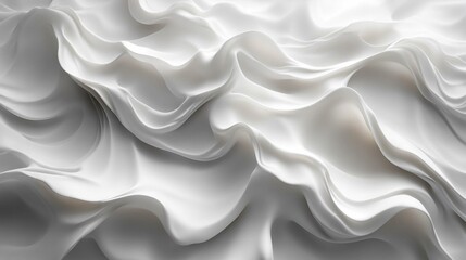 Obraz premium Seamless Waves and Curls Pattern with Illustrator Swatches: Perfect for Elegant Backgrounds and Graphic Projects, Detailed Vector Design, Generative AI