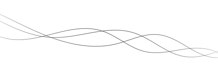 Abstract grey, white smooth element swoosh speed wave modern stream transparent background. Abstract wave line for banner, template, wallpaper background with wave design. Vector illustration in eps10