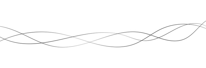 Abstract wave element for design. Digital frequency track equalizer. Stylized line art background. Vector illustration. Wave lines created using blend tool. Curved wavy line, smooth stripe in eps 10.