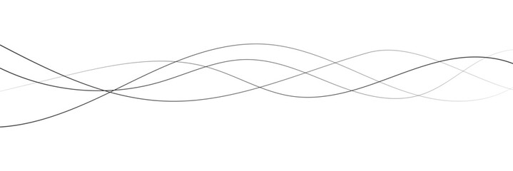 Abstract wave element for design. Digital frequency track equalizer. Stylized line art background. Vector illustration. Wave lines created using blend tool. Curved wavy line, smooth stripe in eps 10.