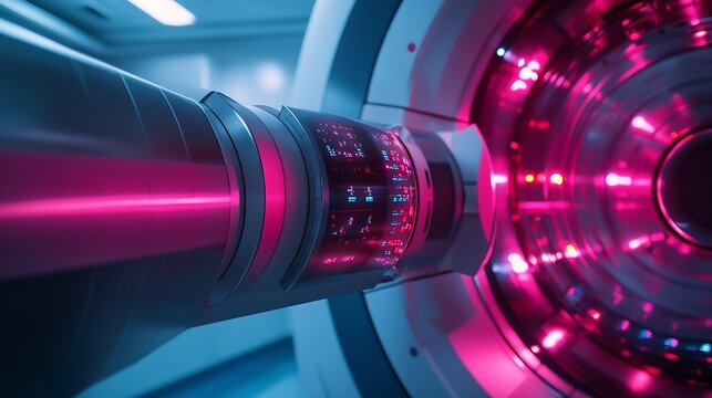 Cancer therapy advanced medical linear accelerator in the therapeutic radiation oncology to treat patients with device radiation oncology therapy device : Generative AI