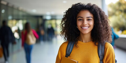 University student smiling at the camera.