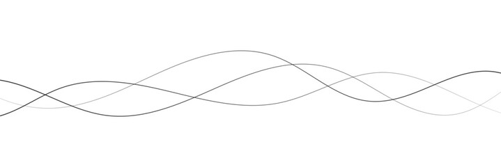 Technology abstract lines on white background. Undulate Grey Wave Swirl, frequency sound wave, twisted curve lines with blend effect in eps 10.