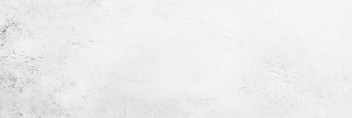 Obraz premium White old concrete wall light grunge texture wide banner format background with copy space for text. Grunge light gray Soft white texture