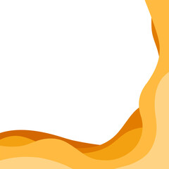 orange papercut background design 