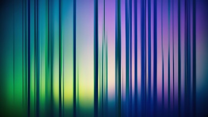 Abstract gradient background with vertical blue and green lines