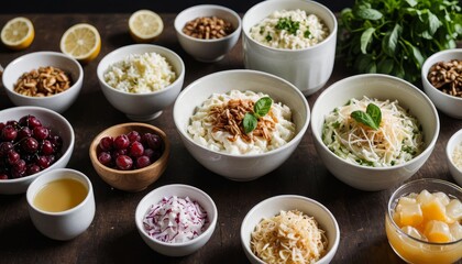 Probiotic foods: Yogurt, Sauerkraut, Kombucha for gut health and overall well-being