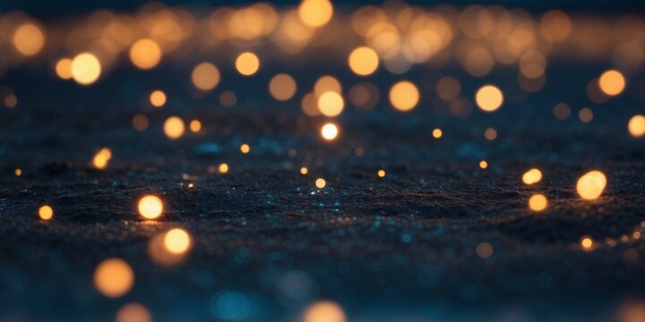 A bright blue night sky filled with stars and a sense of calmness.