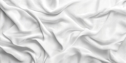 Obraz premium Panoramic vintage cloth texture in white, offering a seamless background.