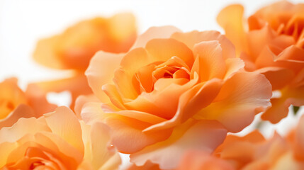 Close-up image of orange roses